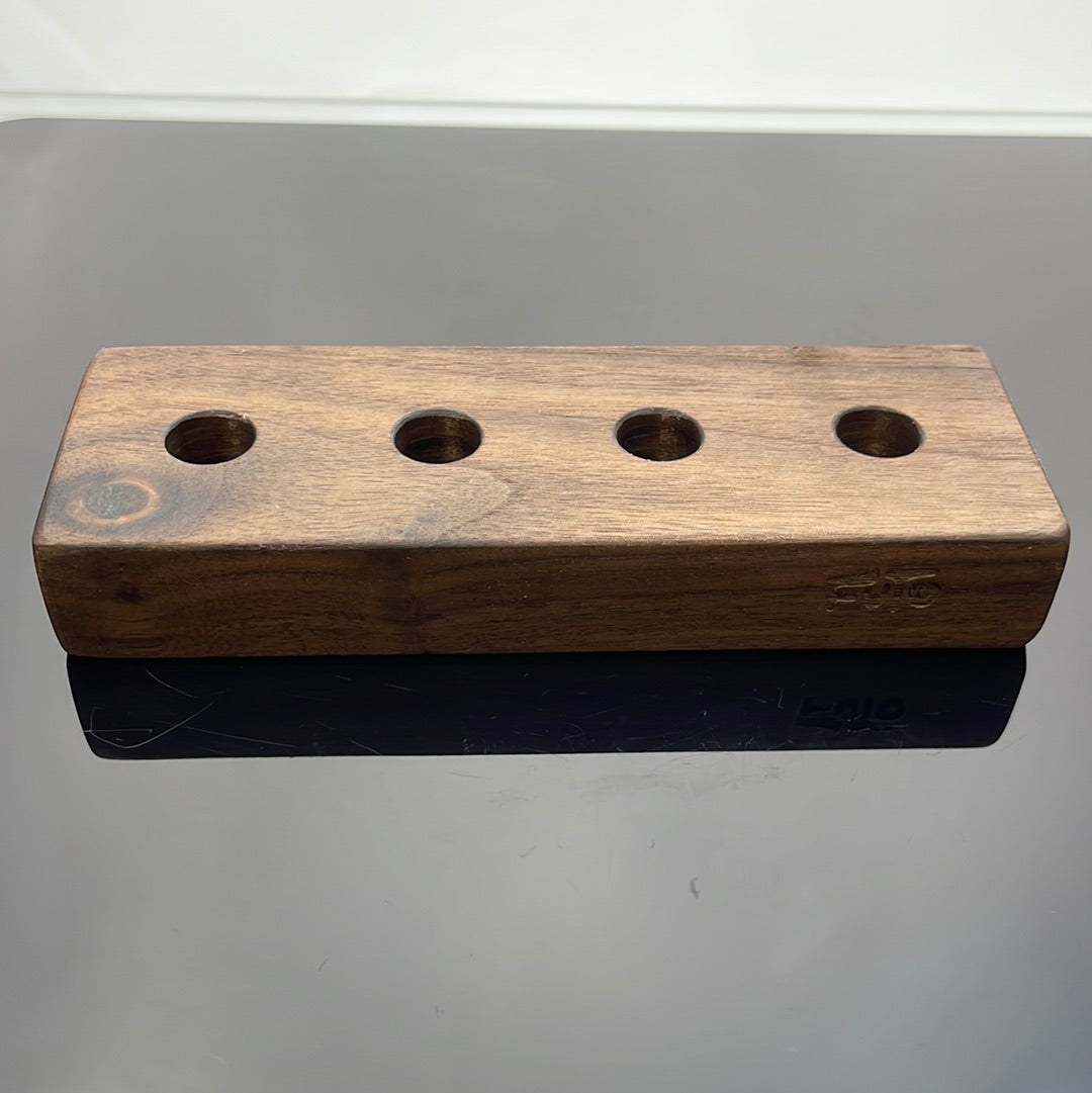 Futo 4 Hole Bowl Stand - 14mm Walnut