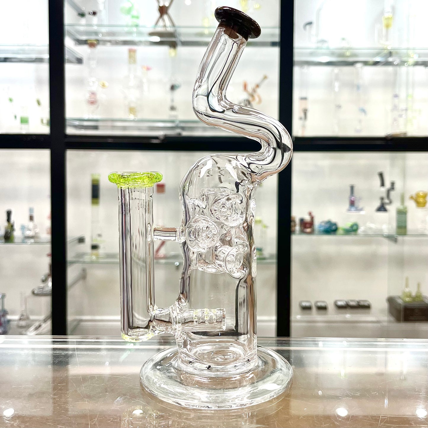 Mimzy Colour Accented Fab Rig w/ Bent Neck - 14mm