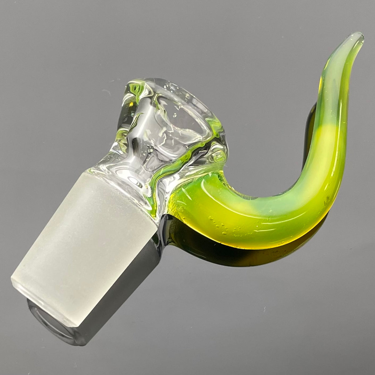 Discobox Clear Bowl w/ Horn 18mm 1 Hole