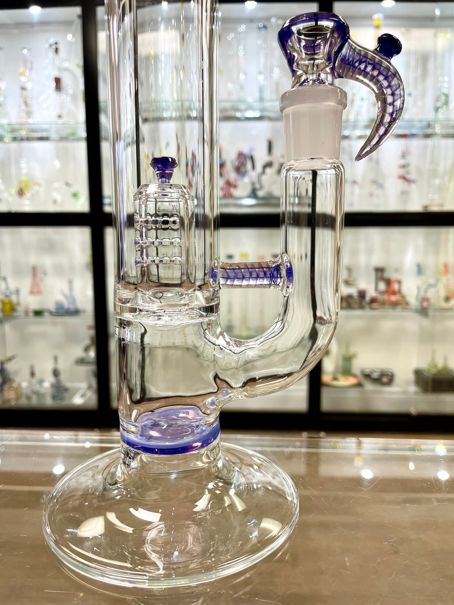 Jamms Straight Tube Set w/ Gridded Dome Perc - Fully Accent