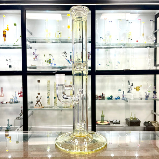 Jamms Straight Tube w/ 360° Pillar Perc - Clear w/ Fuming
