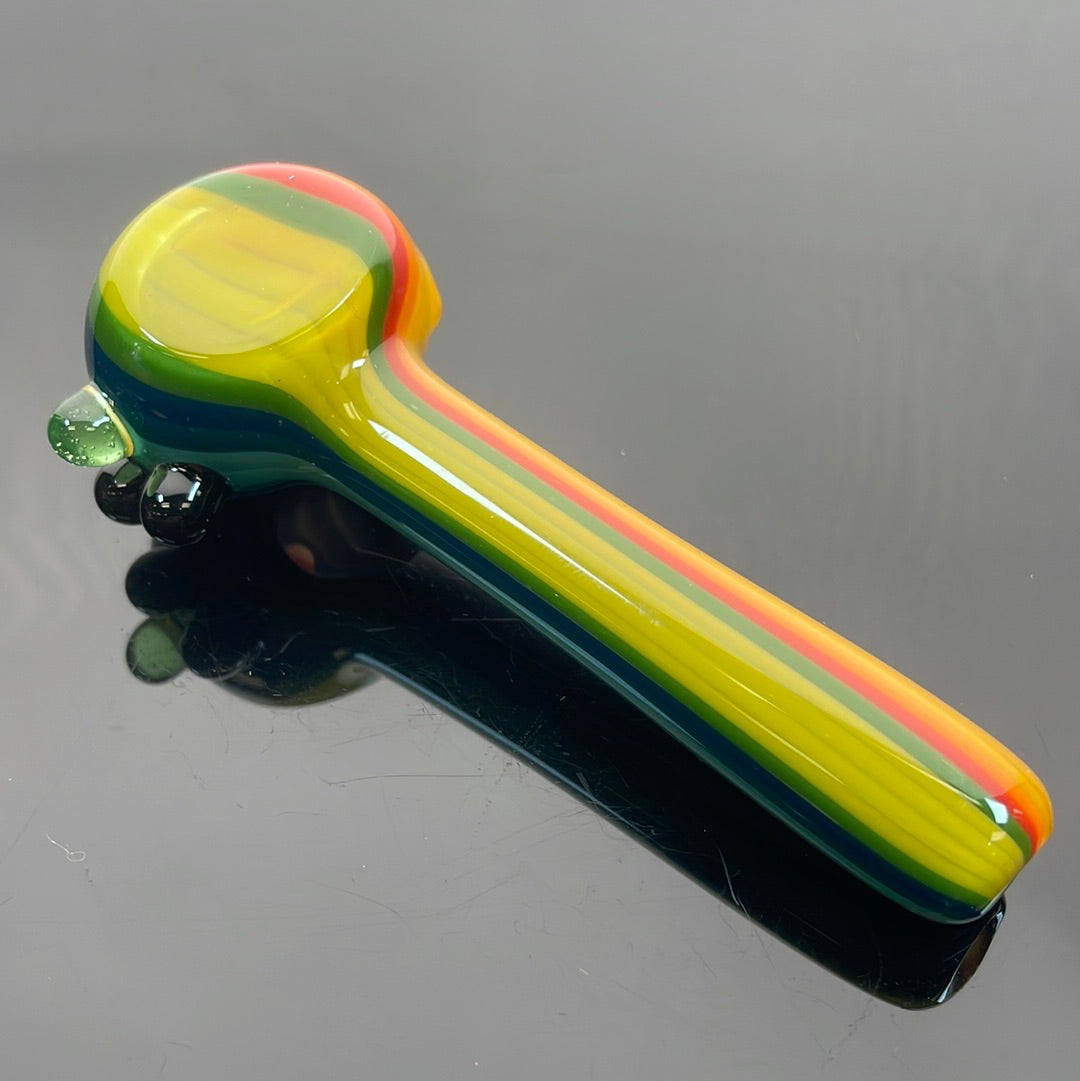 Mimzy Glass 4" Linework Spoon Hand Pipe