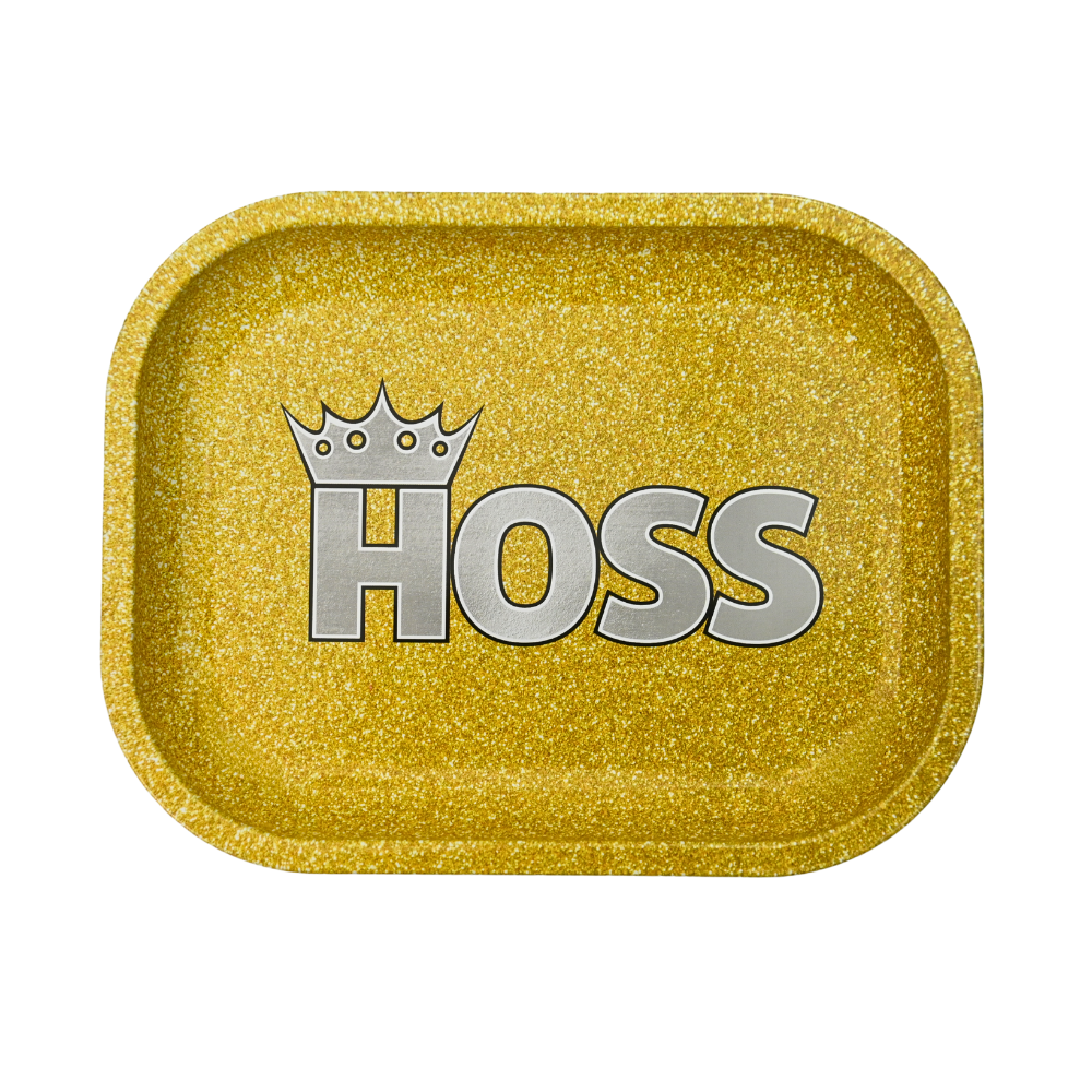 Hoss Royal Gold Metal Rolling Tray - Small