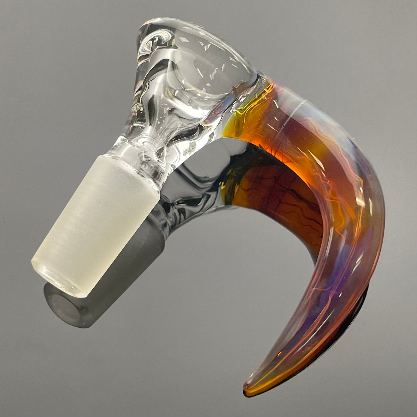 Green Belt Clear Horn Bowl 14mm 1 Hole