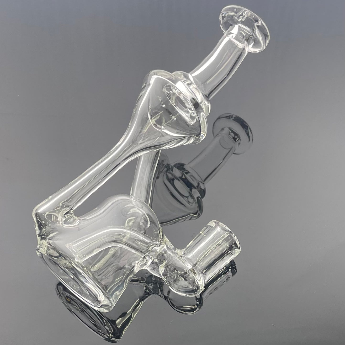 Niko BH Glass 6.25" 10mm Clear Mini Floater Recycler