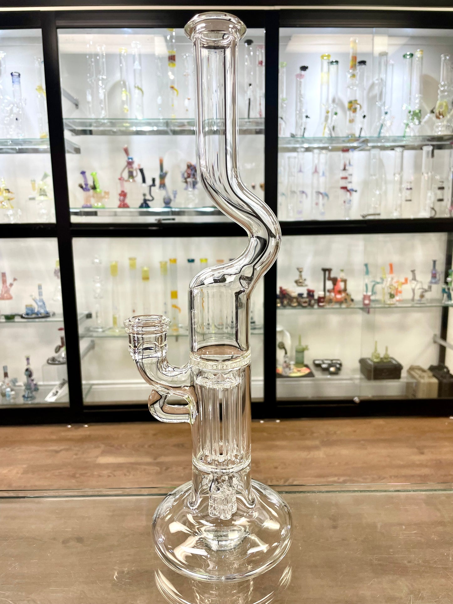 Blazed Mini Pillar w/ Bent Neck & Hollow Foot & F4 - Clear