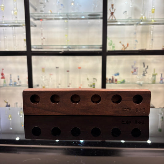 Futo 6 Hole Horned Bowl Stand - 18mm Walnut
