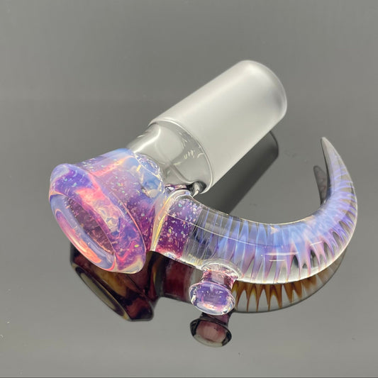 Jamms 2 Tone Crushed Opal Encalmo Bowl w/ Cane 18mm 4 Hole