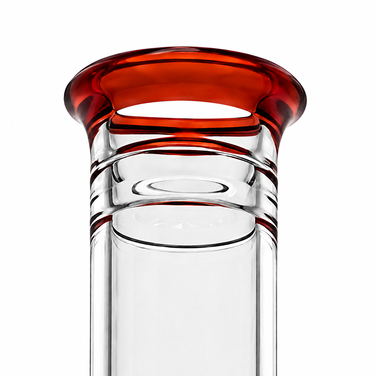 Jamms Full Accent Double Diamond Tube w/ Colour Band & Restriction - Ruby Slippers