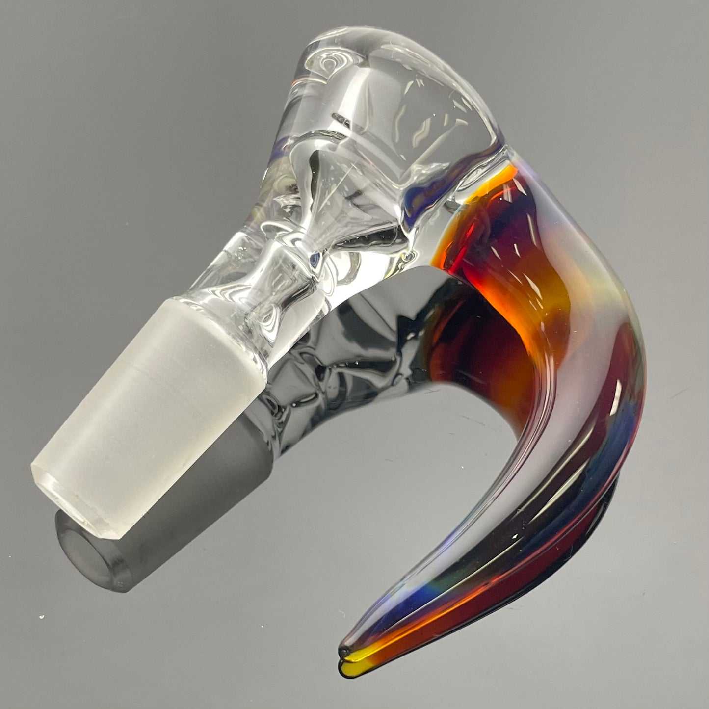 Green Belt Clear Horn Bowl 14mm 1 Hole