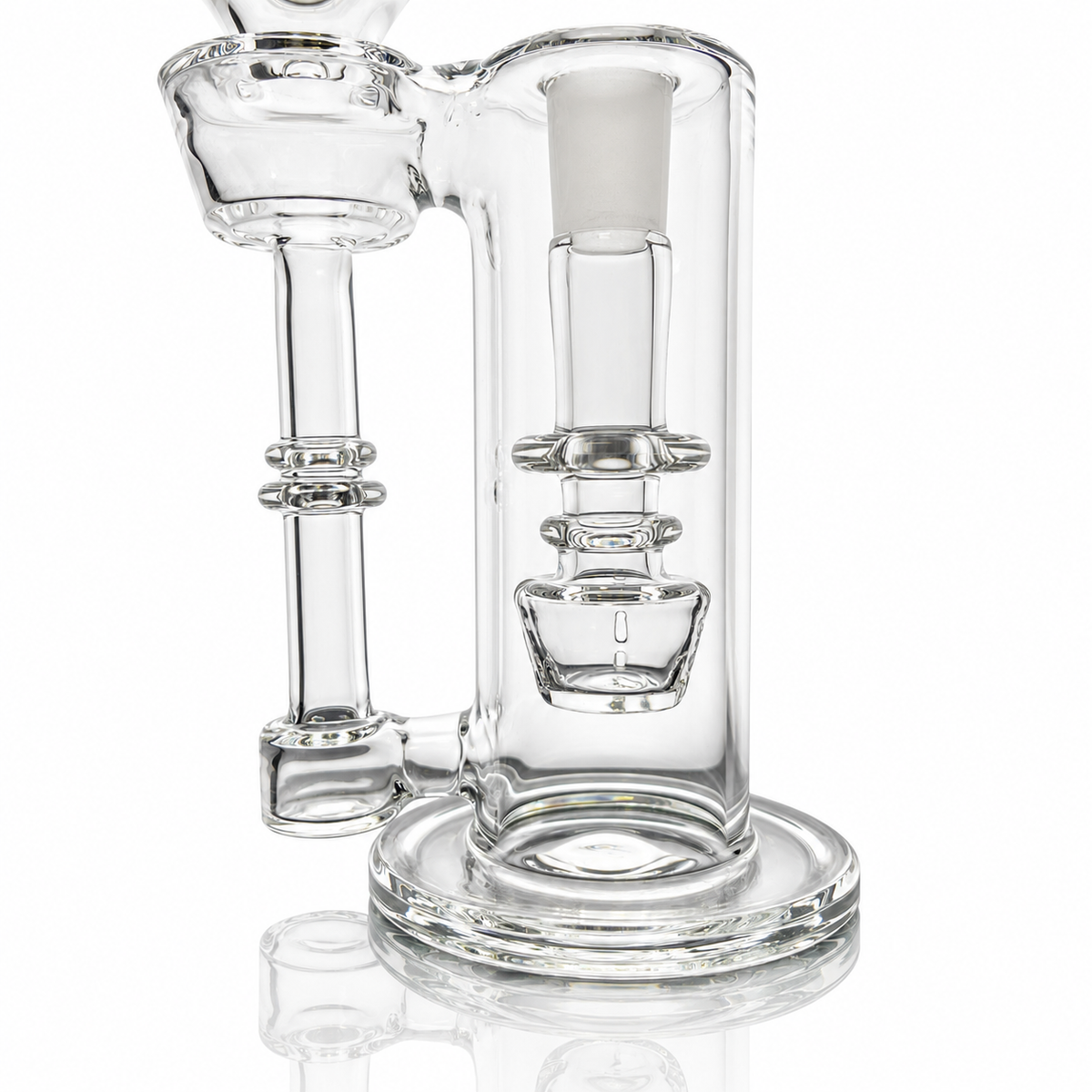 Discobox 14mm Terp Tower Dumper Recycler w/ Grids - Clear
