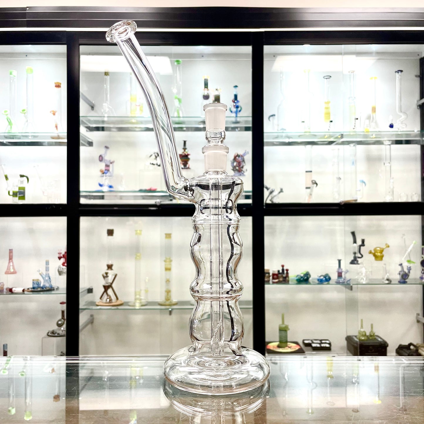 Mastah Glass Clear 18mm Bubbler w/ Removable Stem