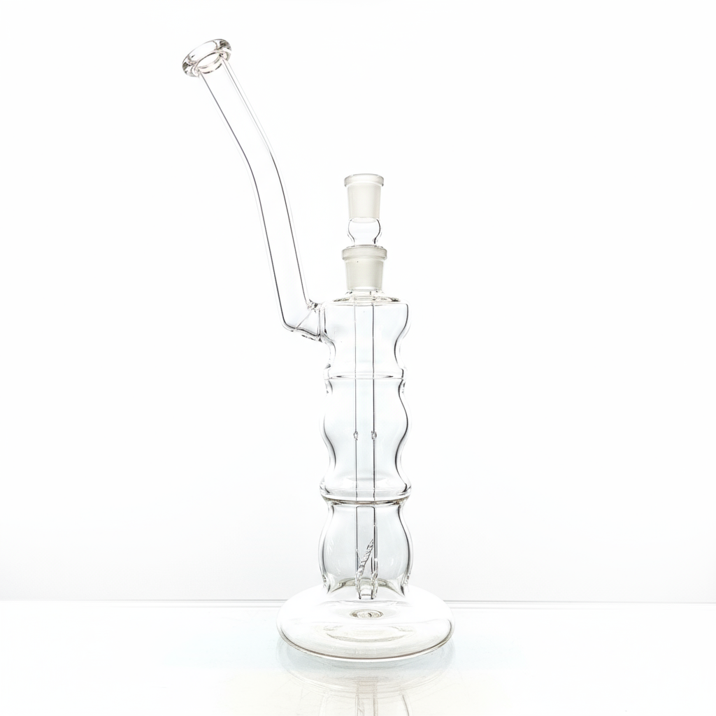 Mastah Glass Clear 18mm Bubbler w/ Removable Stem