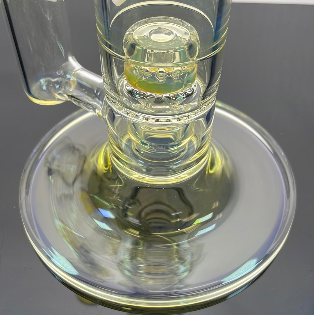 Jesse Who 44mm Fumed Gridcap Tube w/ Breakwater Function - Single Bore w/ Narrowed Midsection