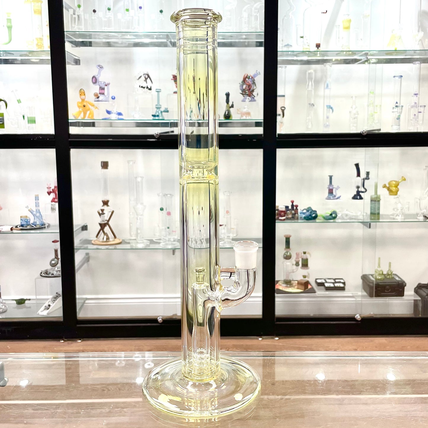 Jamms Straight Tube w/ 360° Pillar Perc - Clear w/ Fuming