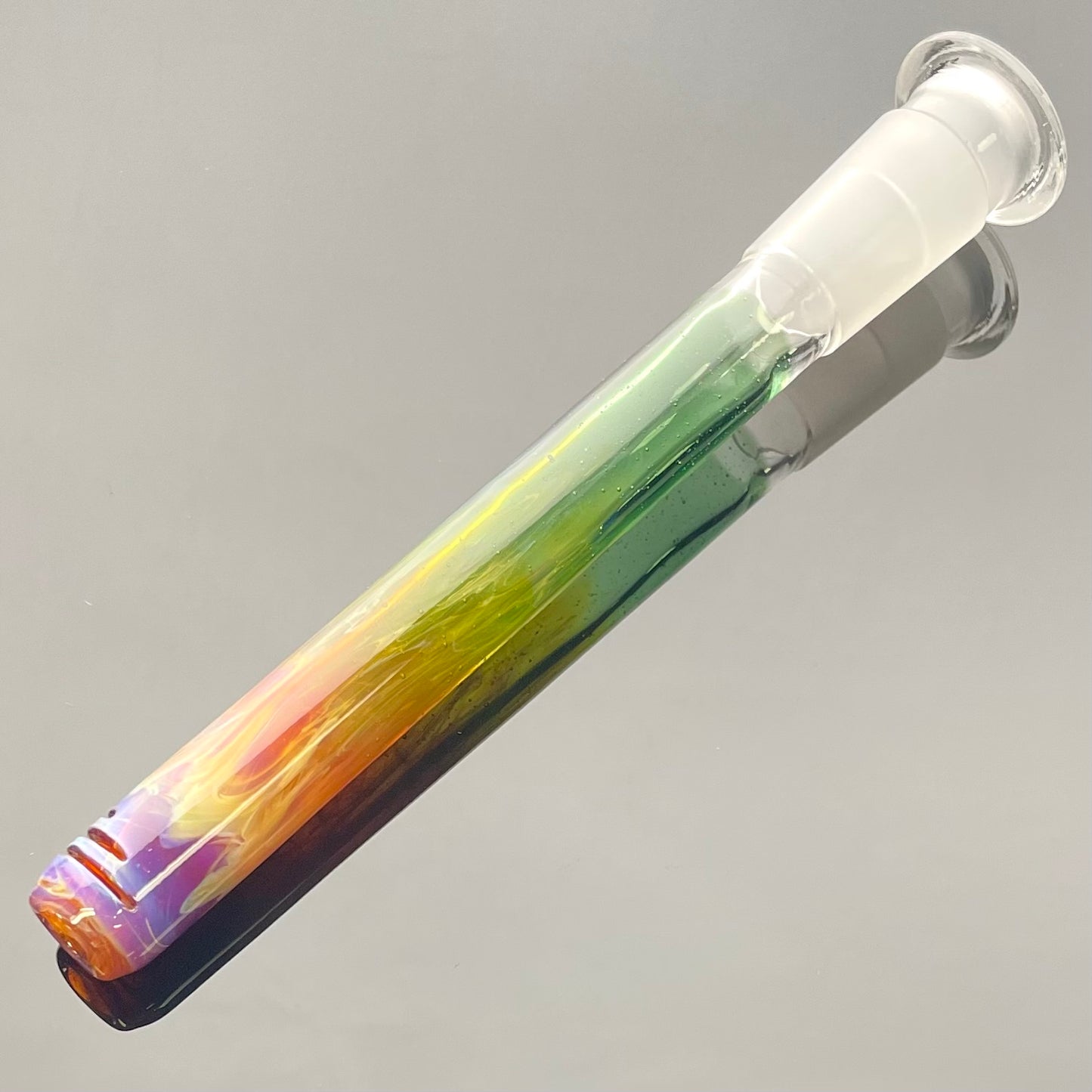 Full Zirkl Colour Accented Ball Beaker - lvl2 w/ Coloured Top, ball, base, downstem, bowl