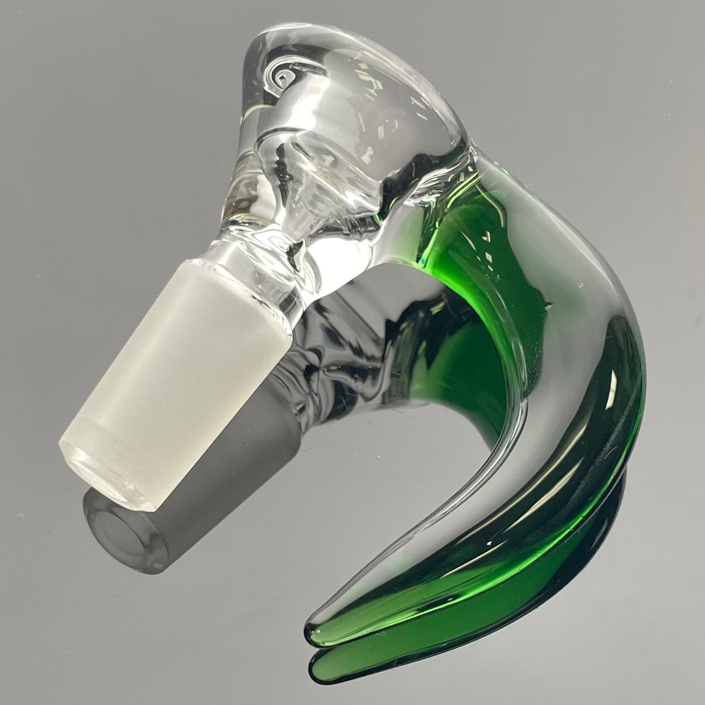 Green Belt Clear Horn Bowl 14mm 1 Hole