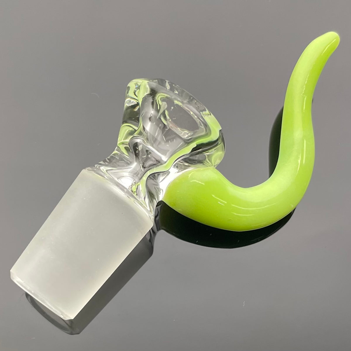 Discobox Clear Bowl w/ Horn 18mm 1 Hole