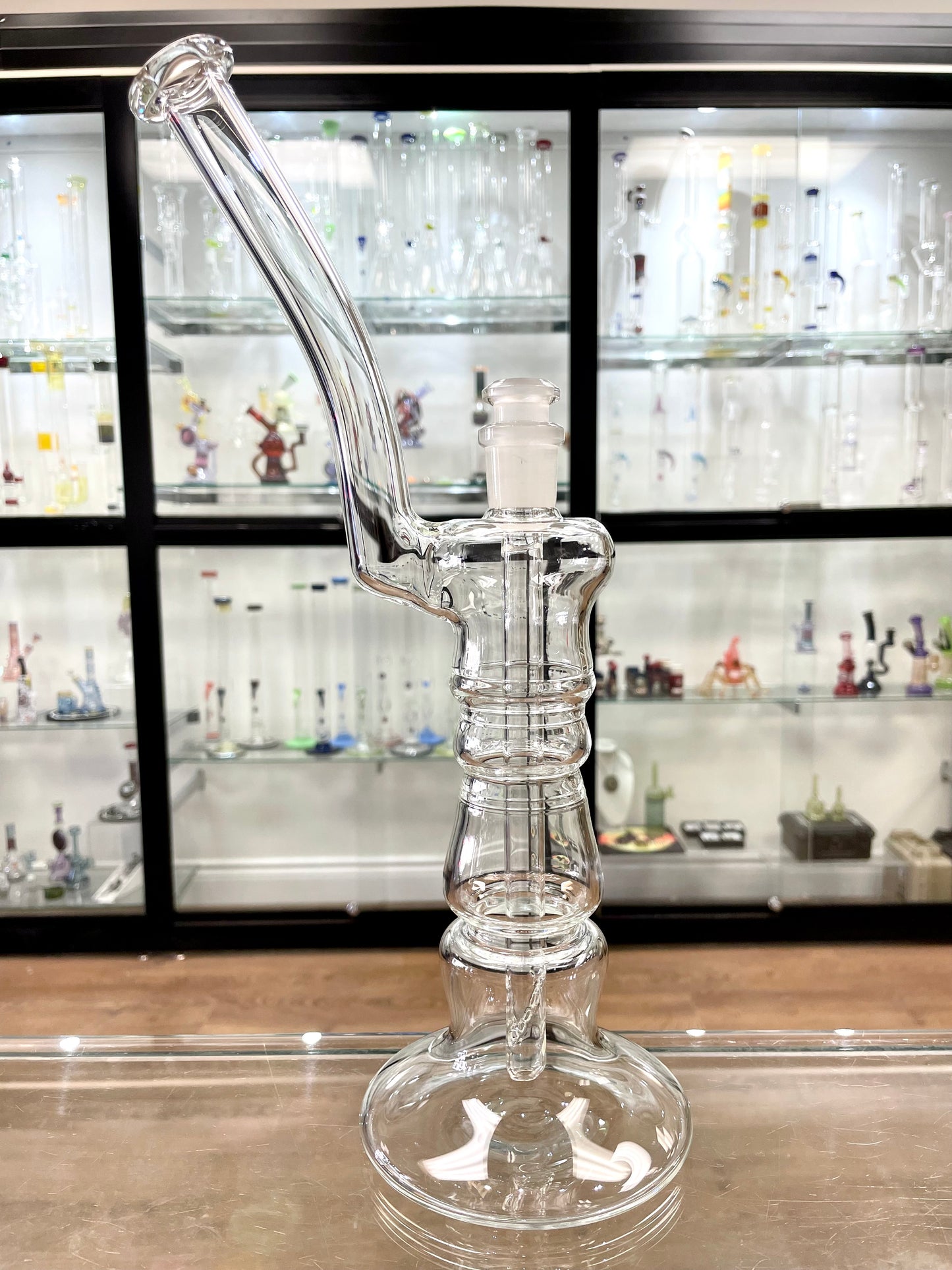 Mastah Glass Clear 14mm Bubbler w/ Removable Stem