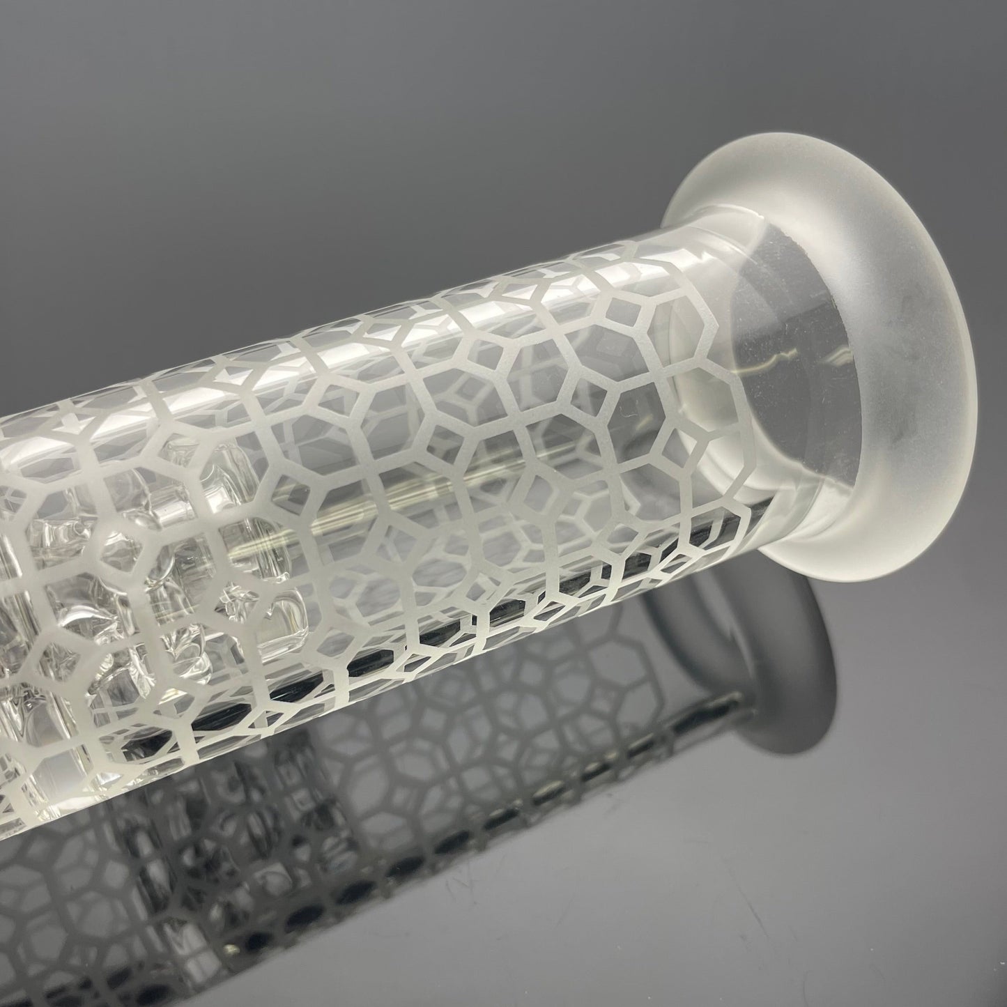 Gnob Glass 38mm 13.25" Treecycler w/ Sandblasting - #13