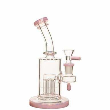 Unbranded 7" 5mm Mini 6-Arm Percolator Rig w/ 14mm Bowl