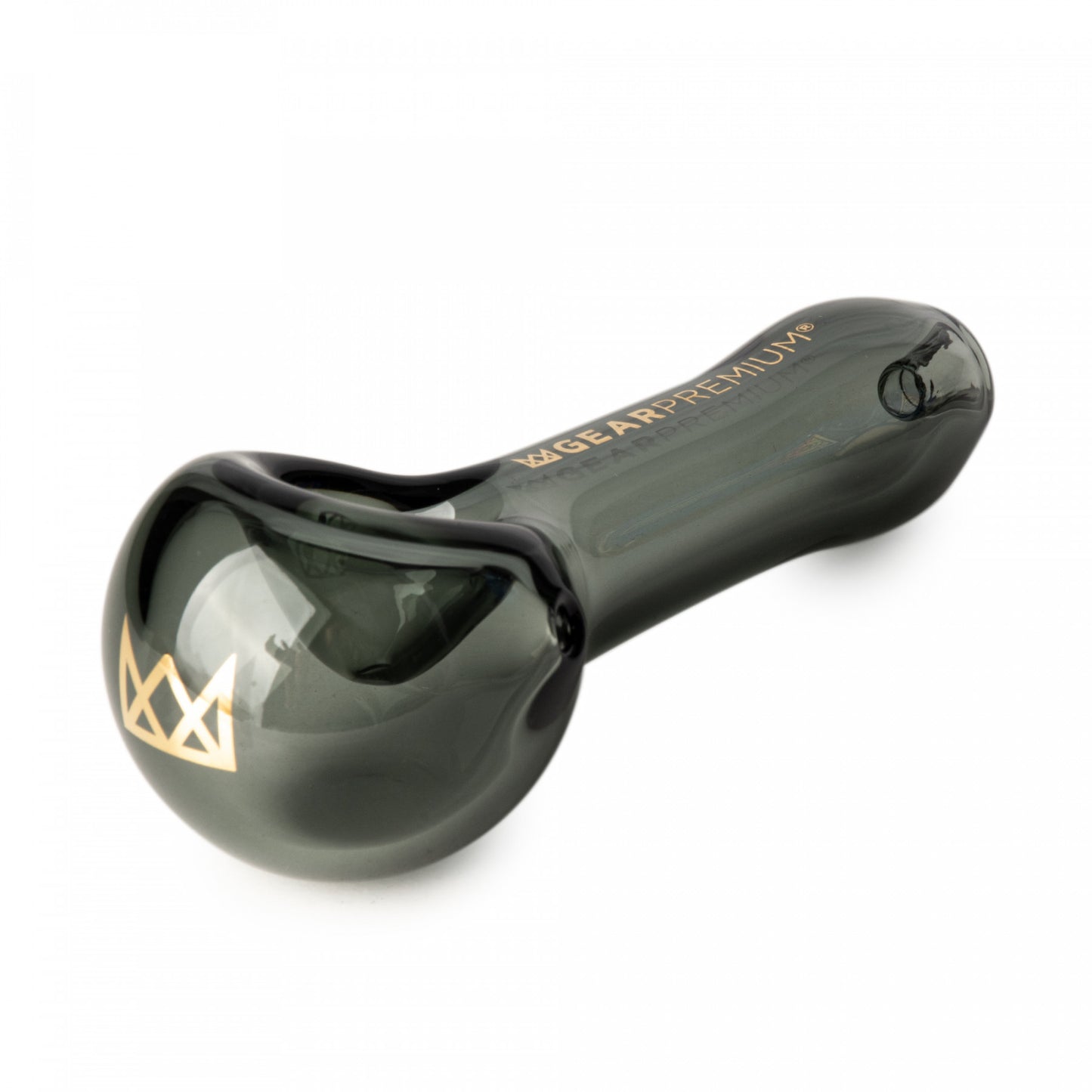 Gear Premium 3.75" Hand Pipe W/ Ash Blocker Mouthpiece - Smoke Black