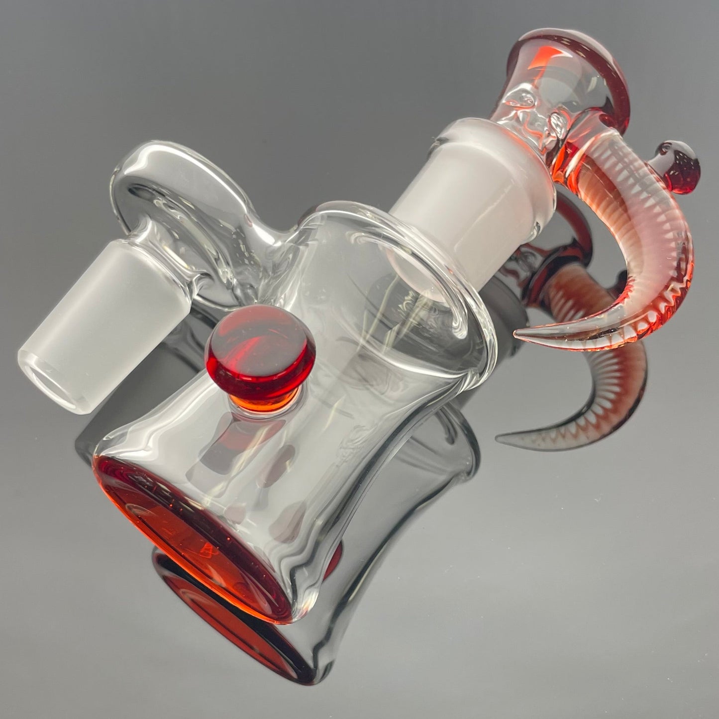 Jamms Clear/Colour Economy Style Ash Catcher Sets 18mm 90 w/ Matching 4 Hole Bowl