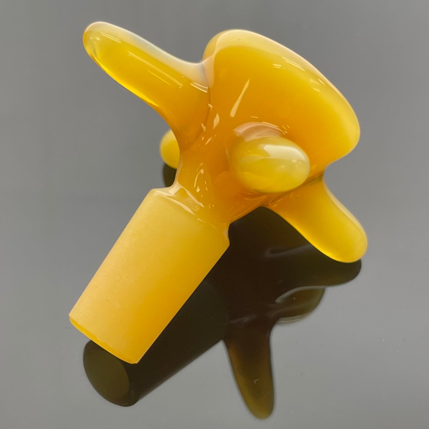 Glass With Jeremy 14mm 1 Hole 4 Horn Bowl - Various Colours