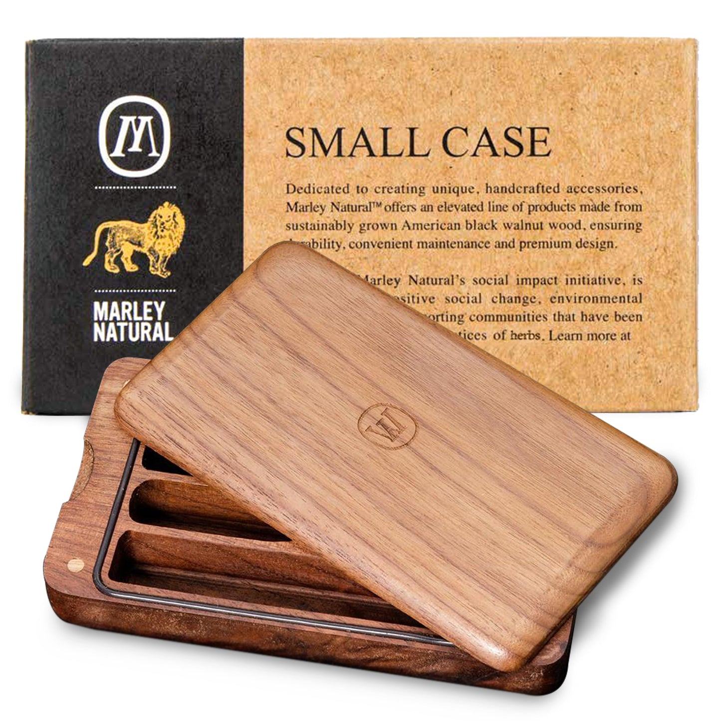 Marley Natural Black Walnut Case - Small
