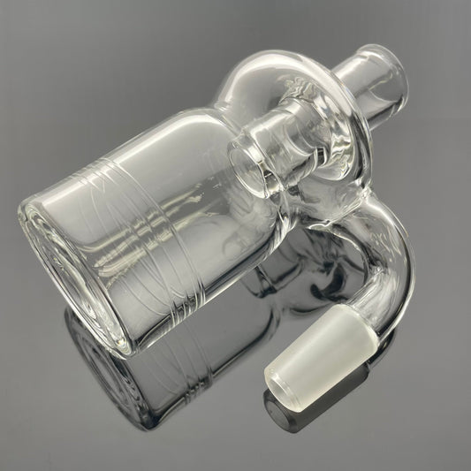 Mastah Glass 14mm/14mm 90 Degree Dry Ash Catcher w/ Handmade Joint