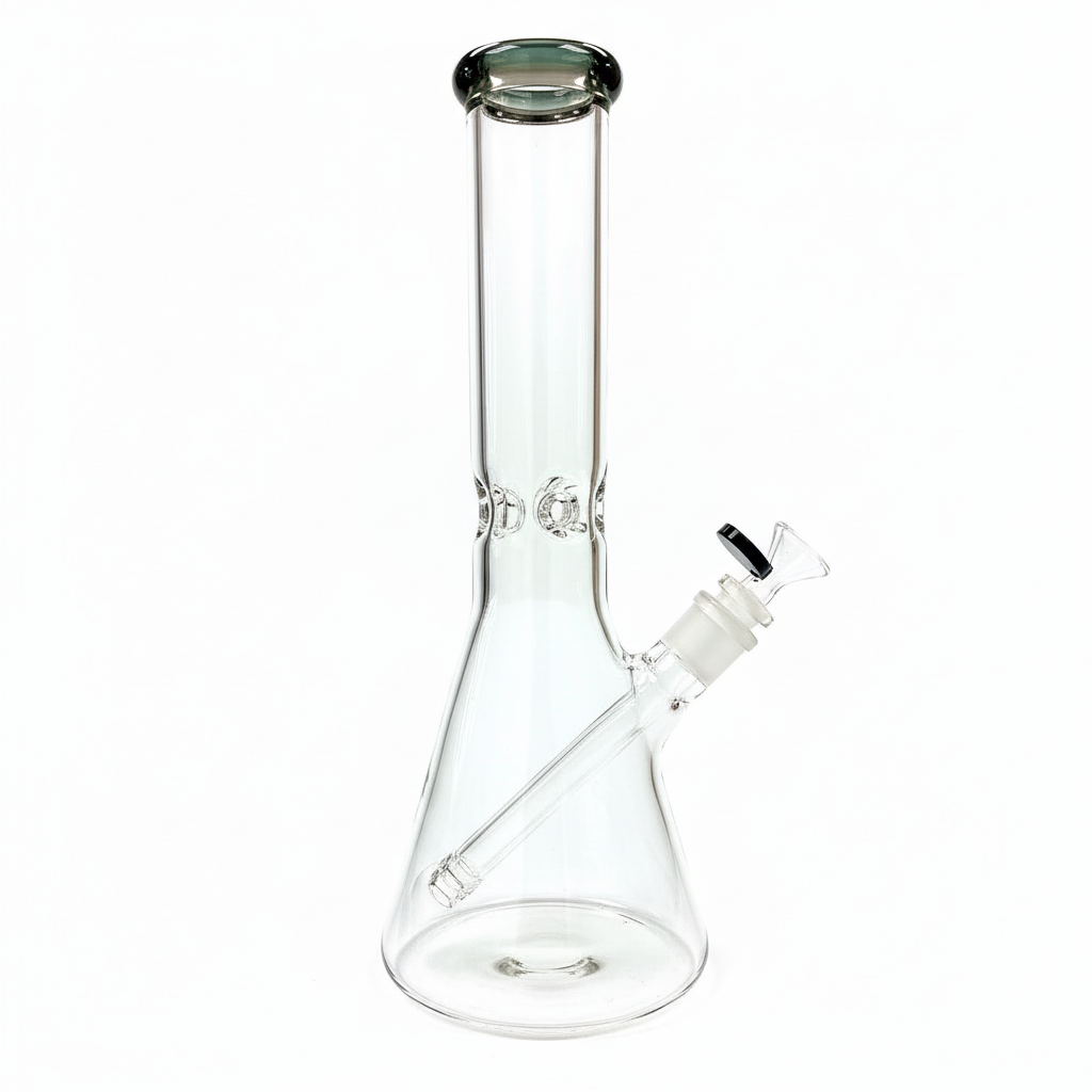 Nice Glass 12" Classic Beaker w/ Coloured Mouthpiece