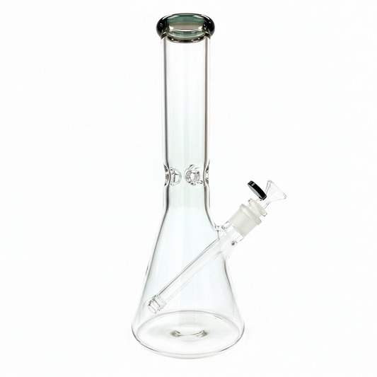 Nice Glass 12" Classic Beaker w/ Coloured Mouthpiece