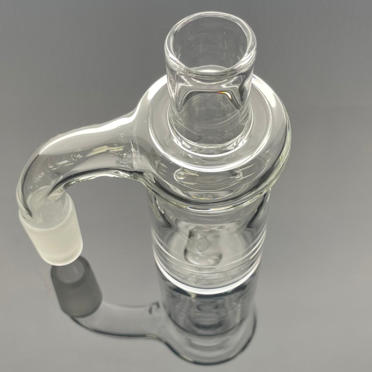 Mastah Glass 18mm/18mm 90 Degree Dry Ash Catcher w/ Handmade Joint