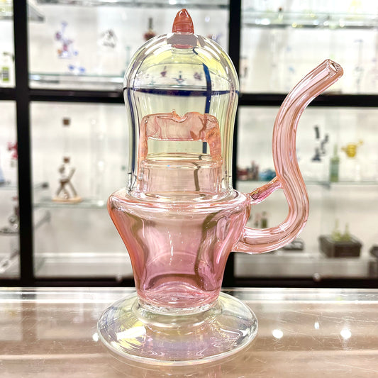 Mastah Glass Special Edition Worked Hash Lantern - Gold Fume