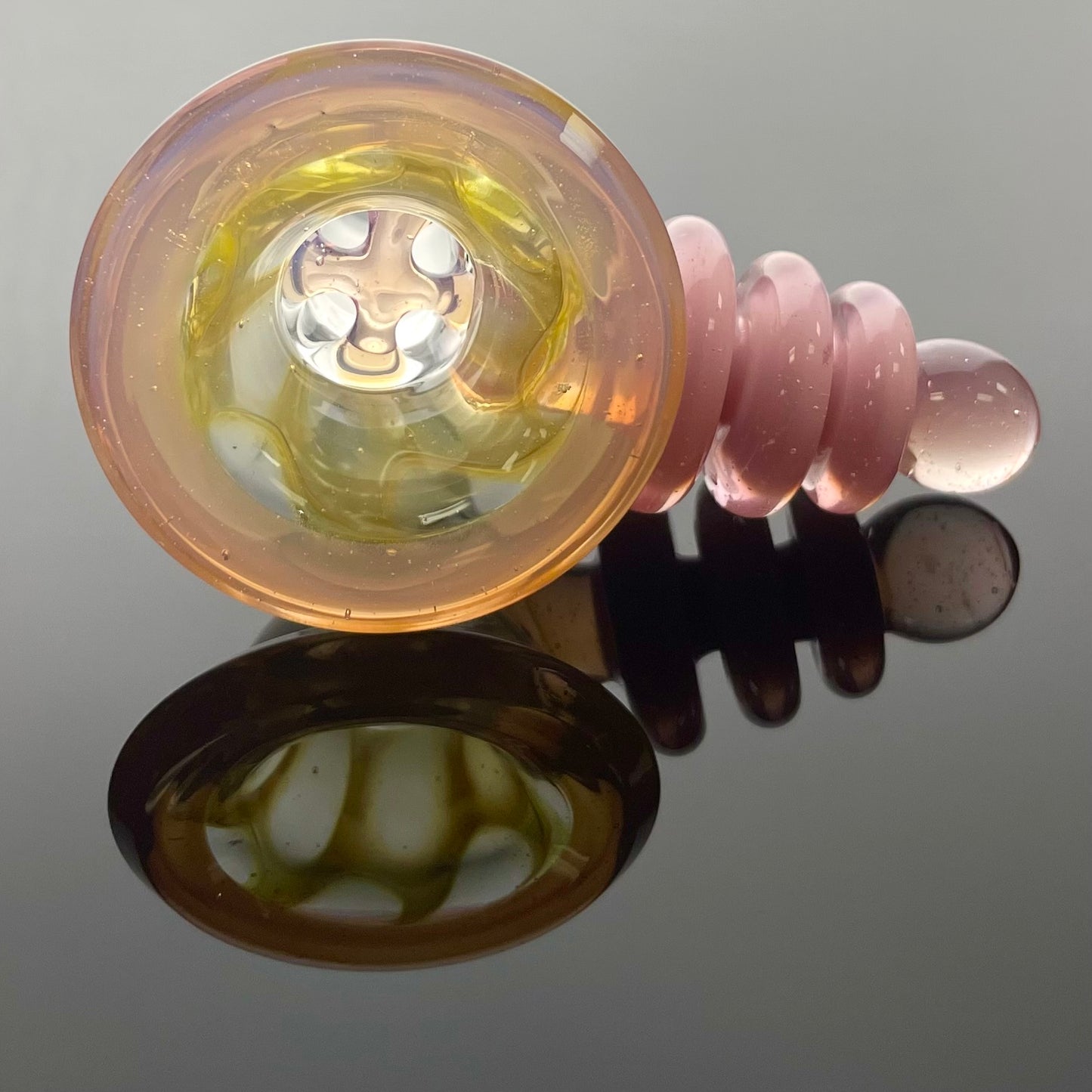 Red Heady Dual Uptake Honeycomb Fab Recycler Tube