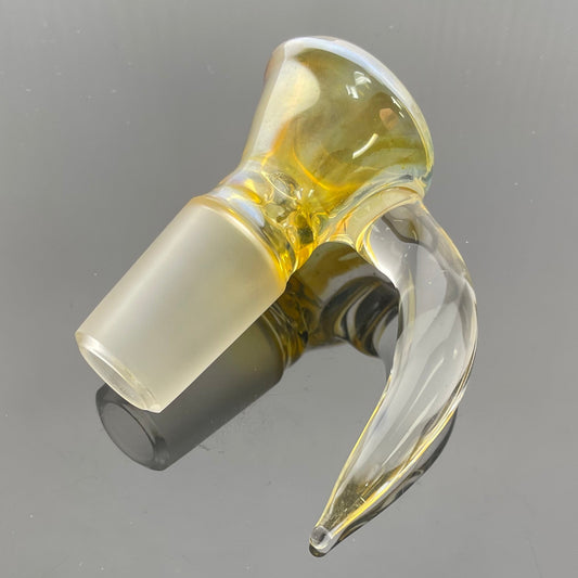 Mastah Glass 18mm Fumed Horn Bowl