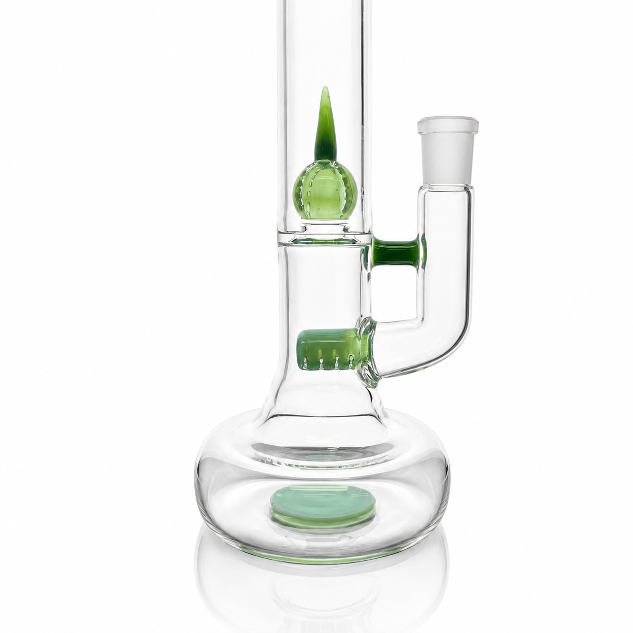 Green Belt Colour Accented Stemline Tube w/ Imperial & Hollow Foot - Titan V2