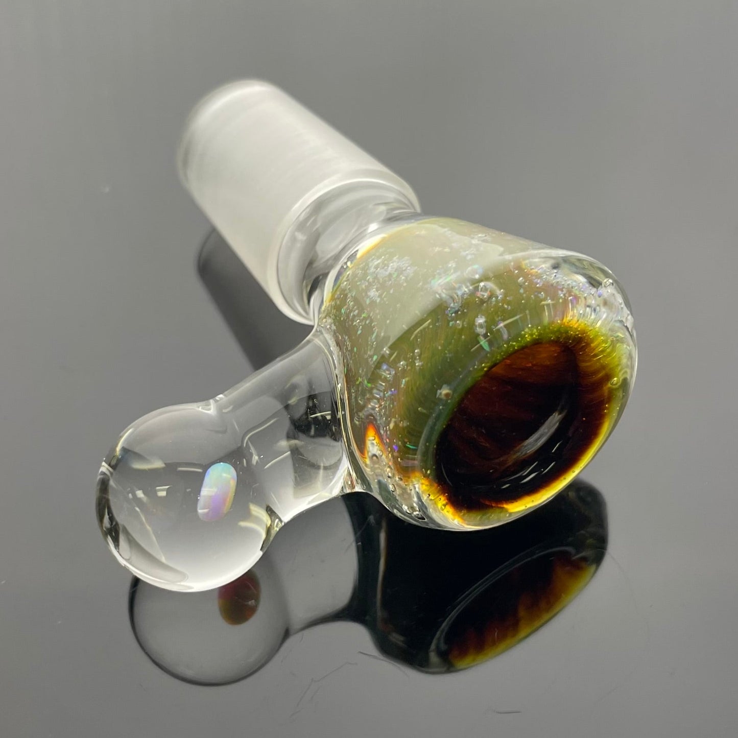 Green Belt 18mm Single Hole Crushed Opal Bowl
