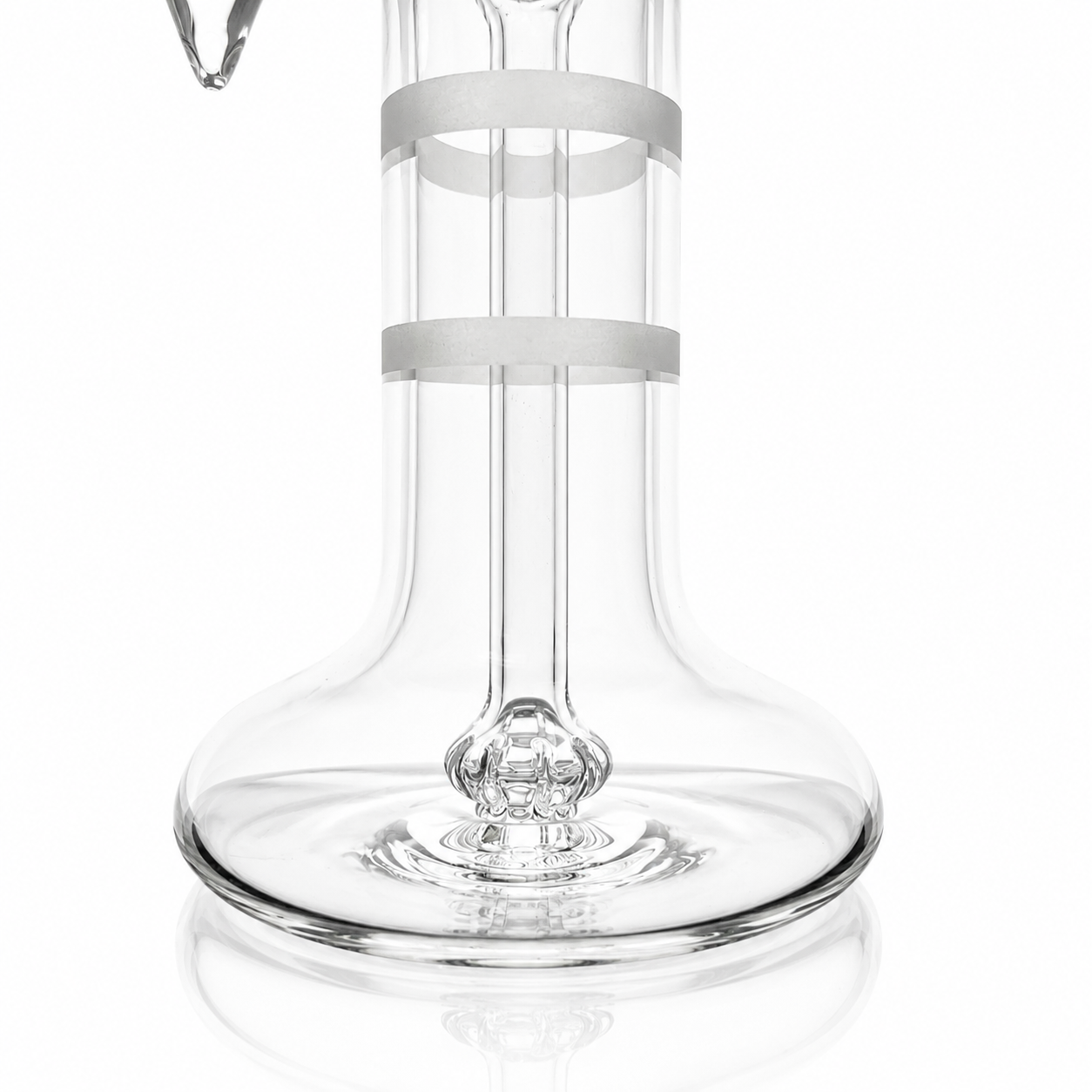 Green Belt Clear Single Bubbler 18mm