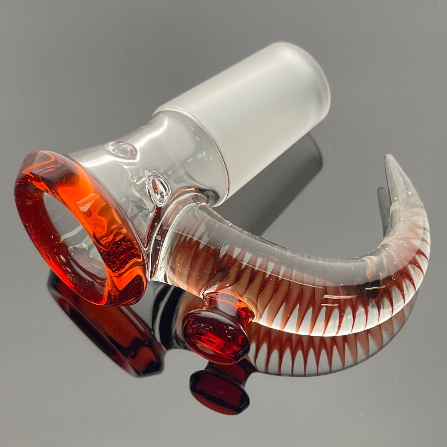 Jamms Clear/Colour Economy Style Ash Catcher Sets 18mm 90 w/ Matching 4 Hole Bowl