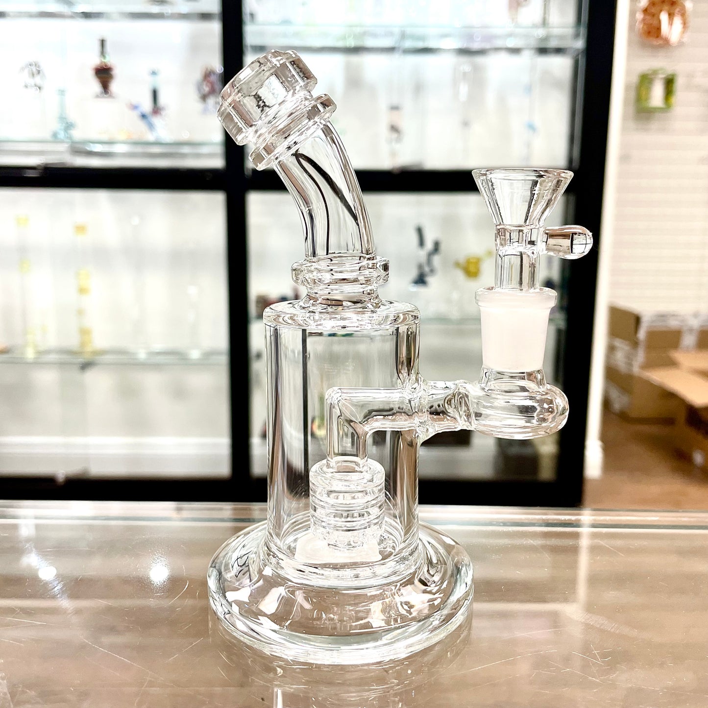 Unbranded 14mm Mini 5" Cylindrical Rig w/ Bowl