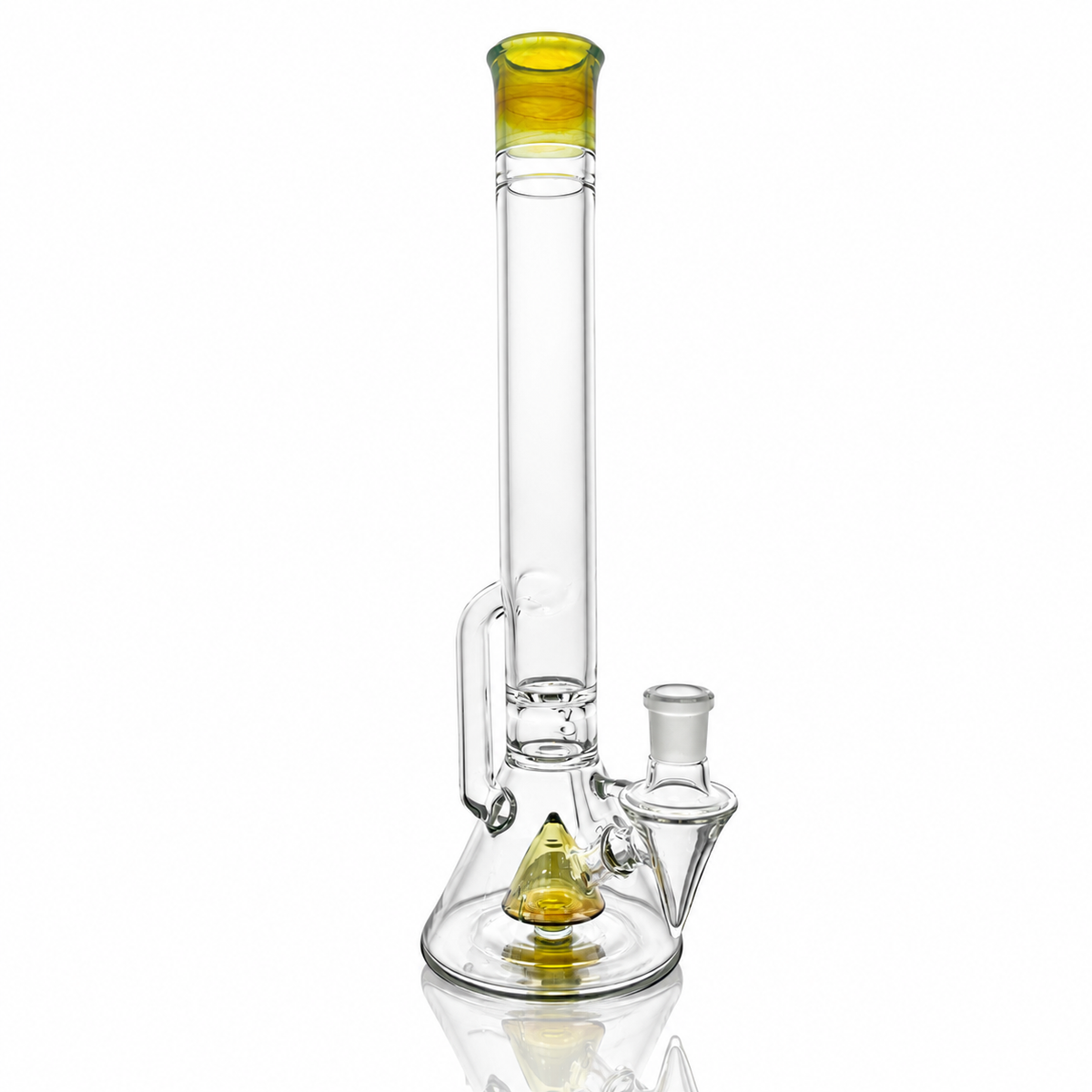 Discobox Large Colour Accented Fixed Single Recycler Beaker - Dragons Tears - (On sale due to small chip on joint)