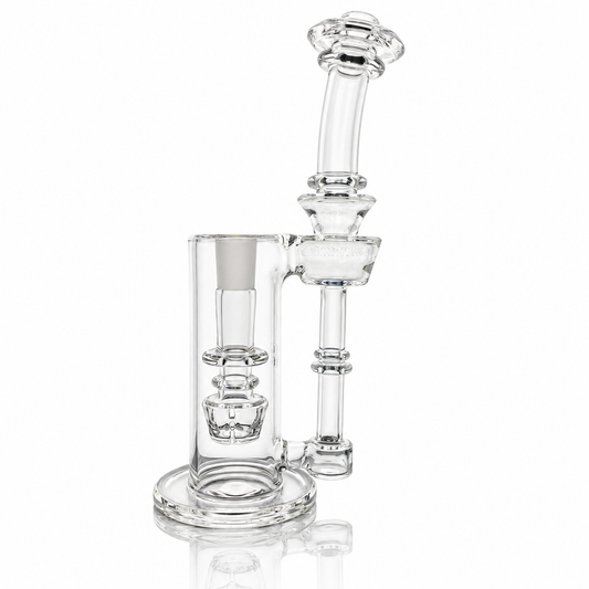 Discobox 14mm Terp Tower Dumper Recycler w/ Grids - Clear