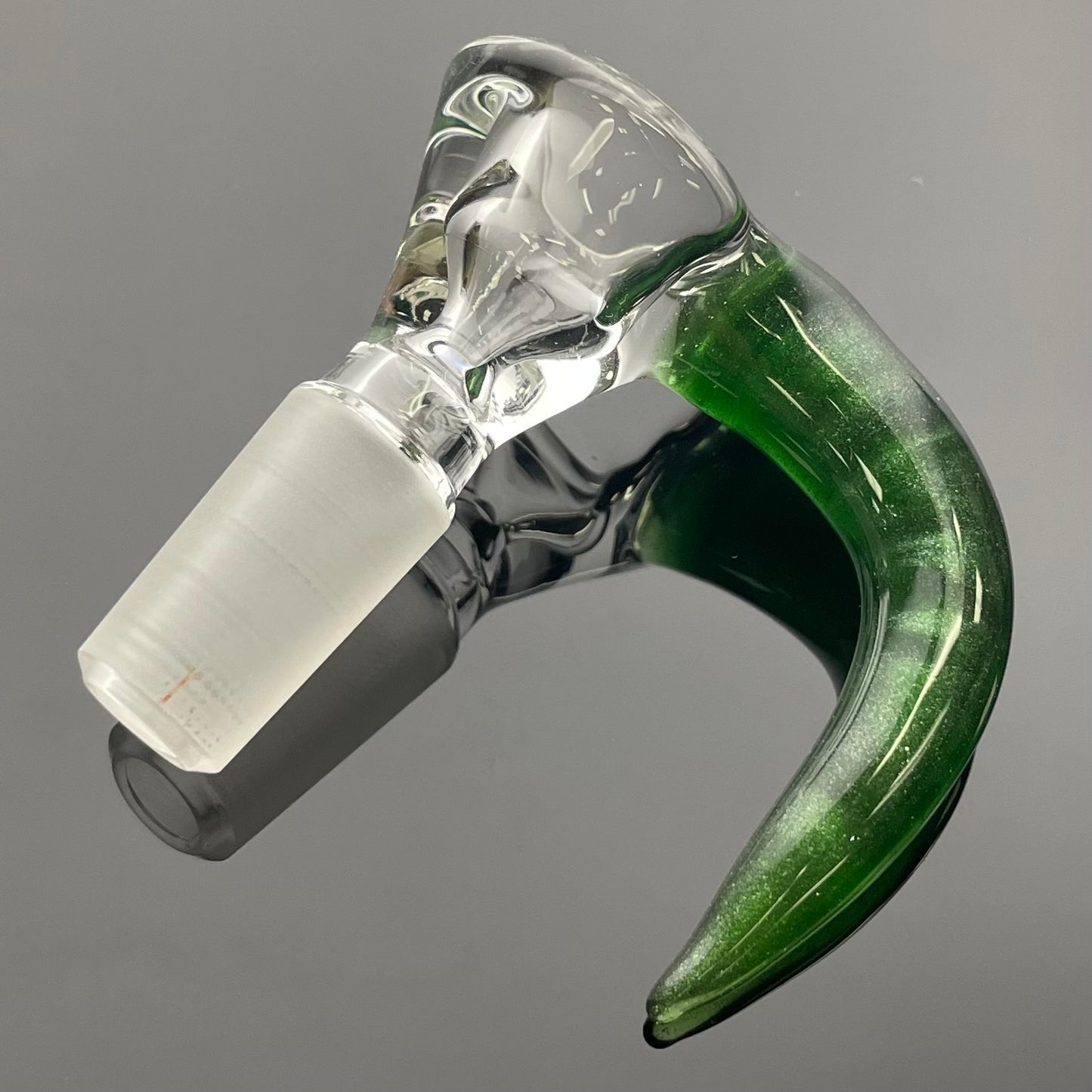 Green Belt Clear Horn Bowl 14mm 1 Hole