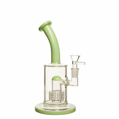 Unbranded 8" 5mm Mini Matrix Percolator Rig w/ 14mm Bowl