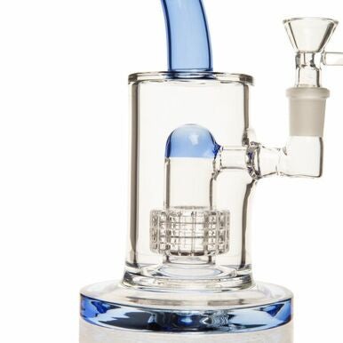 Unbranded 8" 5mm Mini Matrix Percolator Rig w/ 14mm Bowl