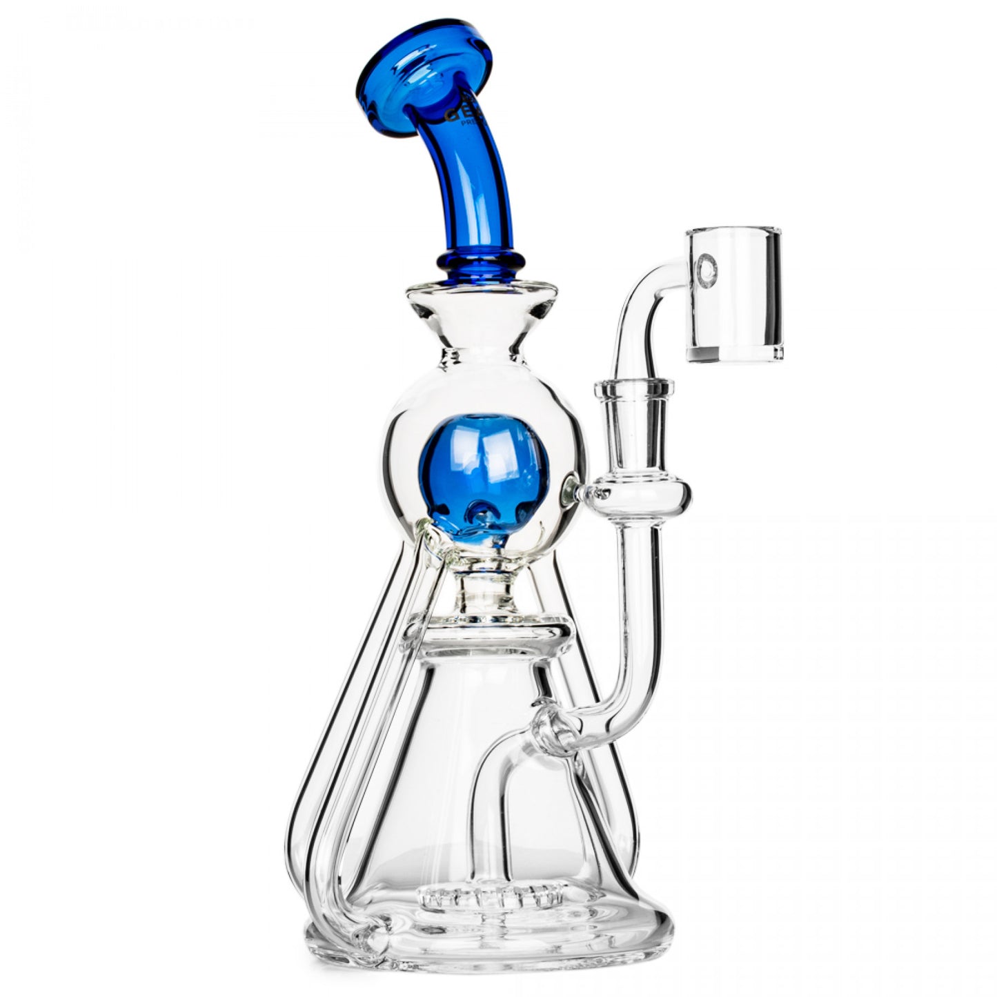 Gear Premium 9.5" Panorama Triple Uptake Concentrate Recycler - Blue