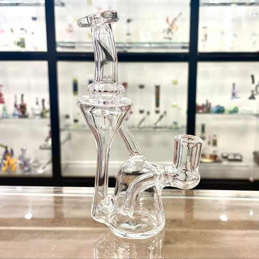 Niko BH Glass 6.25" 10mm Clear Mini Floater Recycler