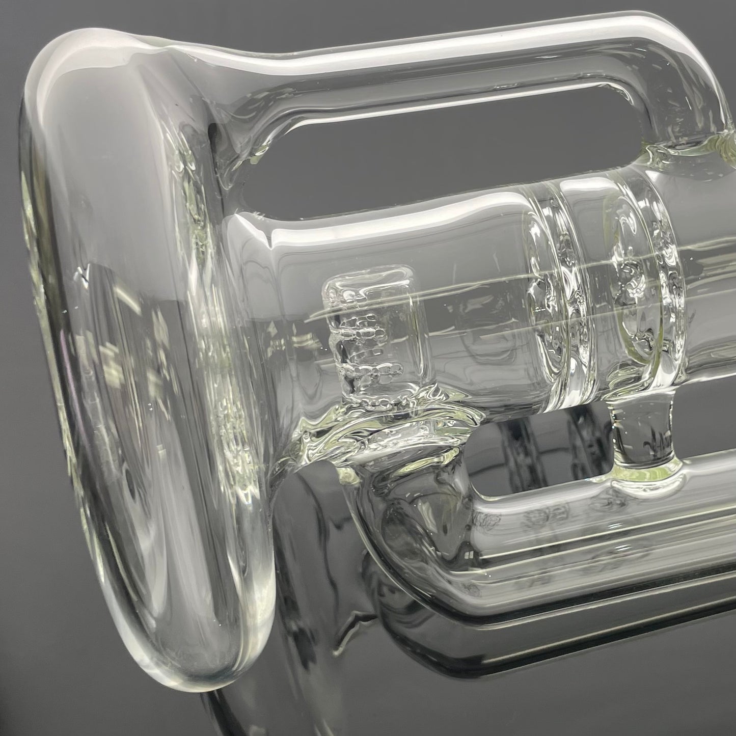 Green Belt Clear Blooper Stemline Tube w/ Drain & Hollow Foot