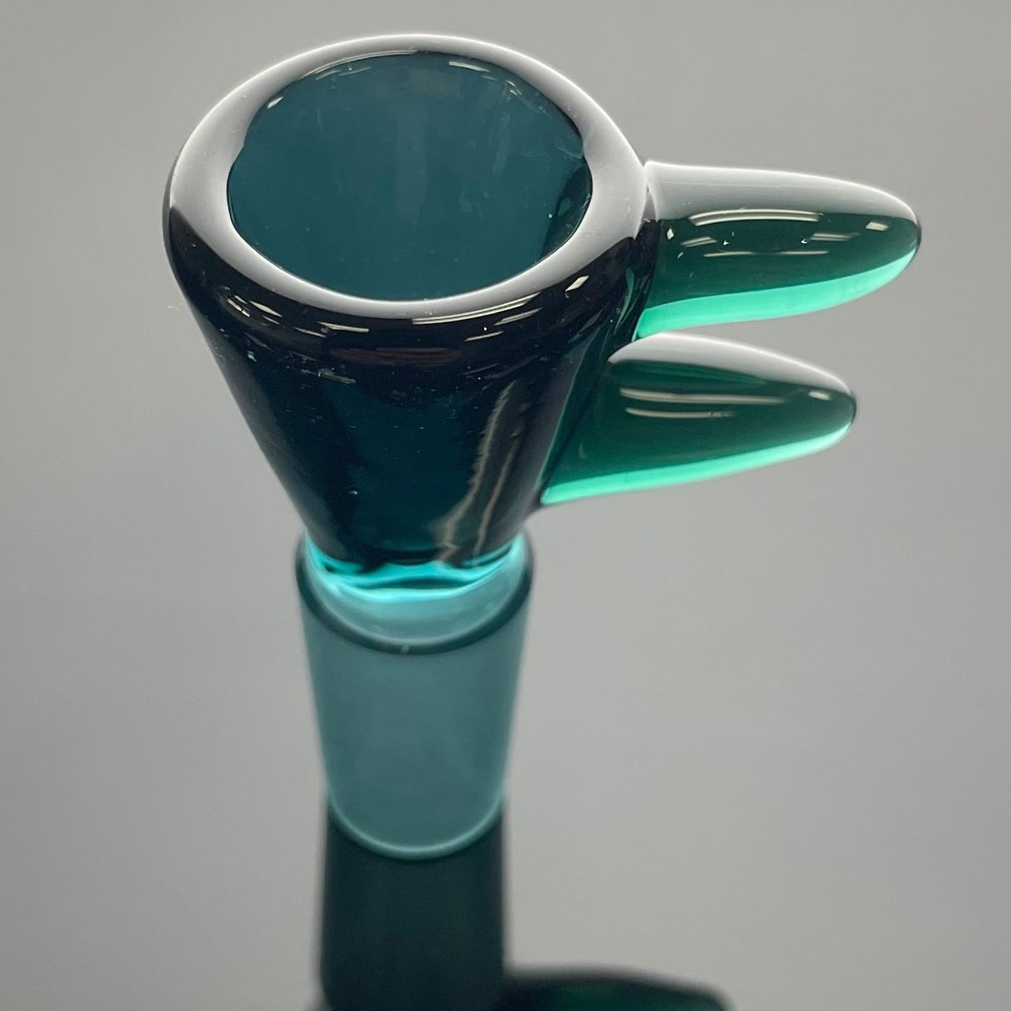 Glass With Jeremy 14mm 1 Hole 2 Horn Bowl - Various Colours